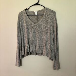 Olivia Rae long sleeve cropped top medium